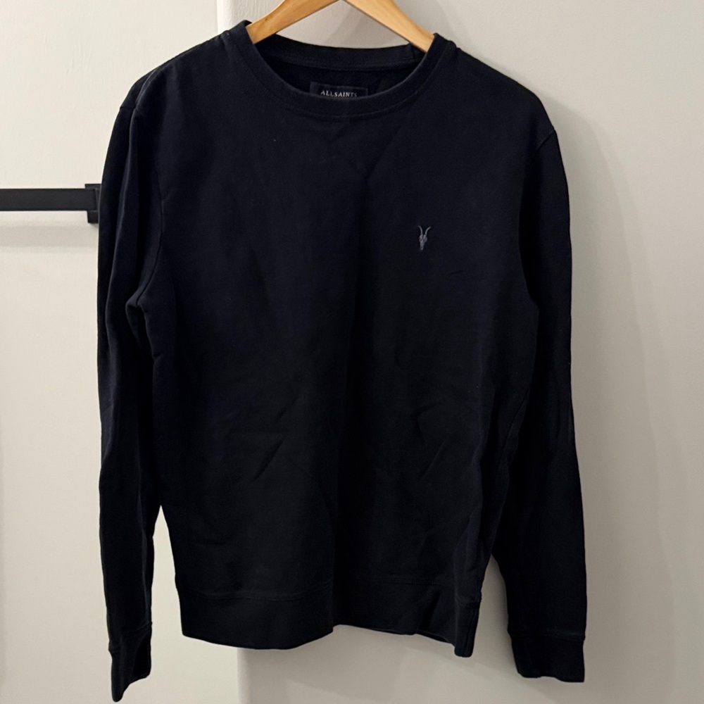 AllSaints‎ Black Crewneck Sweatshirt